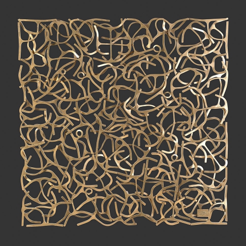 The wall - gold - grijs 50